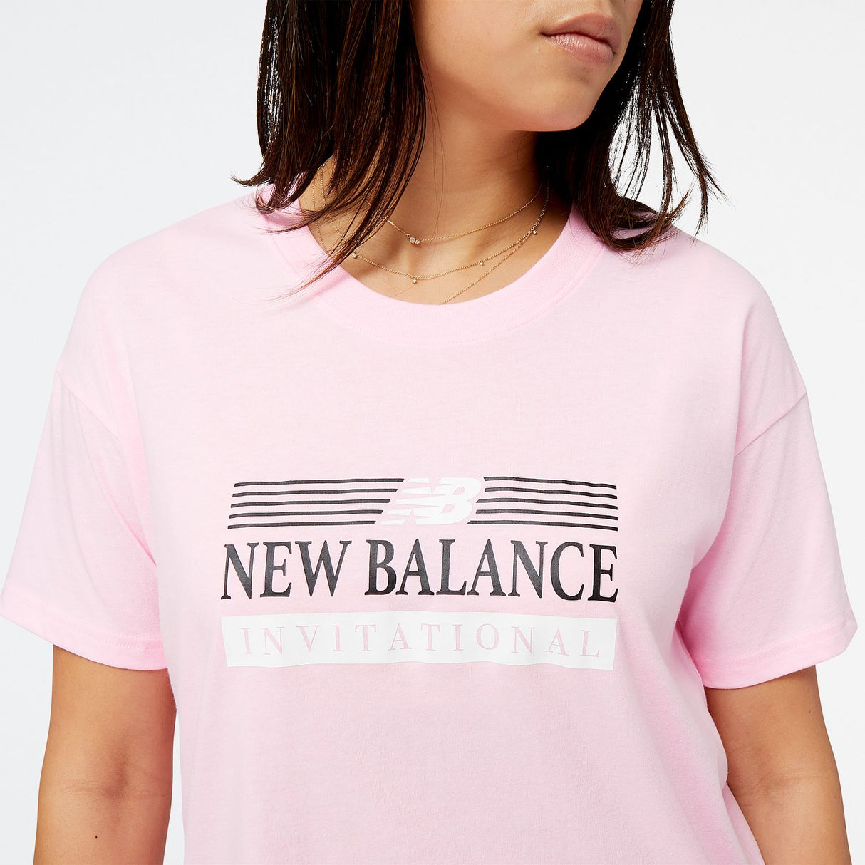 New Balance Women's Sport Core Invitational Cotton Jersey Boxy T-Shirt-4