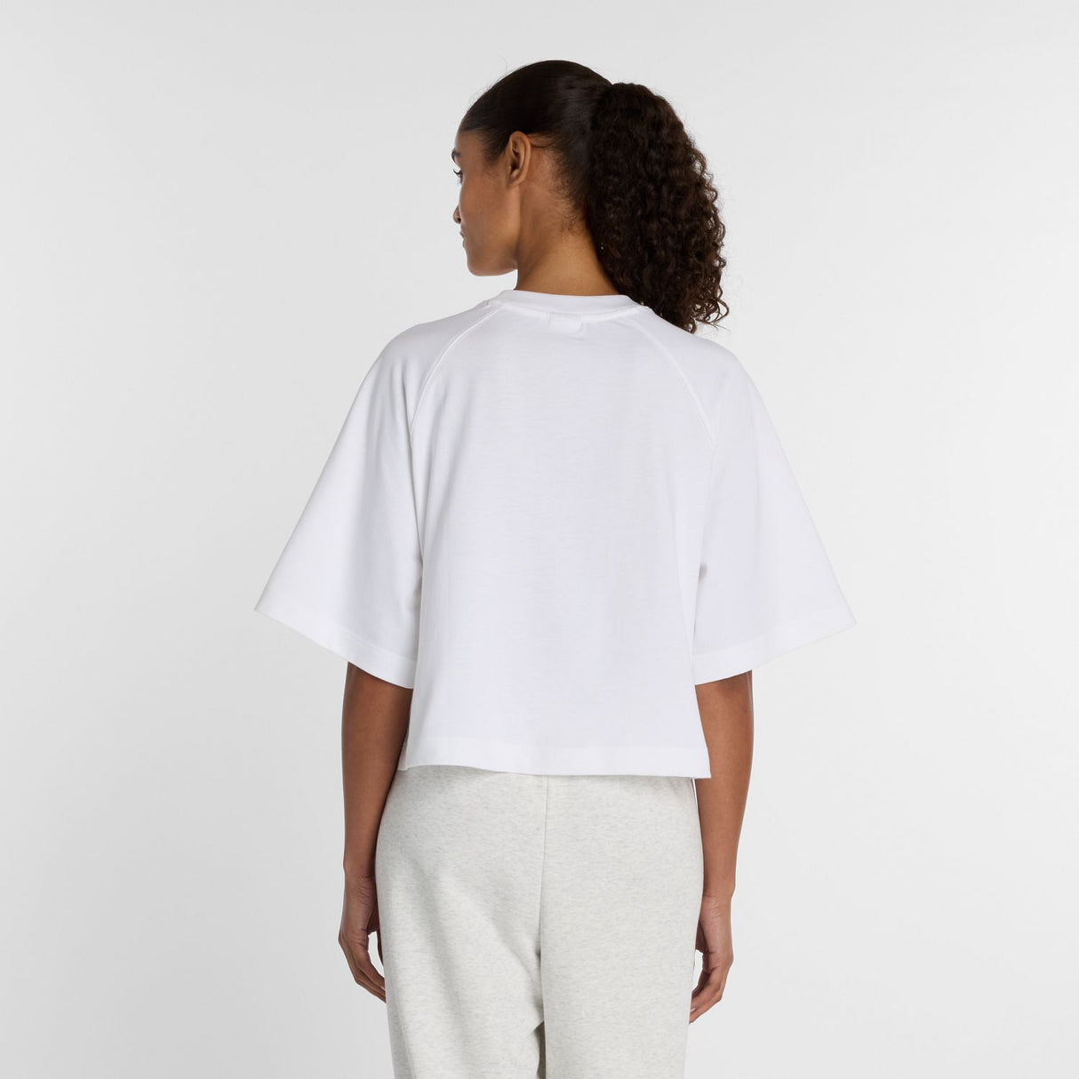 New Balance Women's Watercolor Yellow Boxy T-Shirt-3