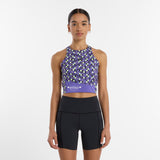 New Balance Women's United Airlines NYC Half Printed Sleek Storage Race Crop-2