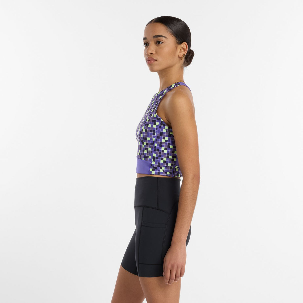 New Balance Women's United Airlines NYC Half Printed Sleek Storage Race Crop-3