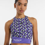 New Balance Women's United Airlines NYC Half Printed Sleek Storage Race Crop-5