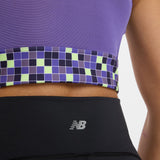 New Balance Women's United Airlines NYC Half Printed Sleek Storage Race Crop-7