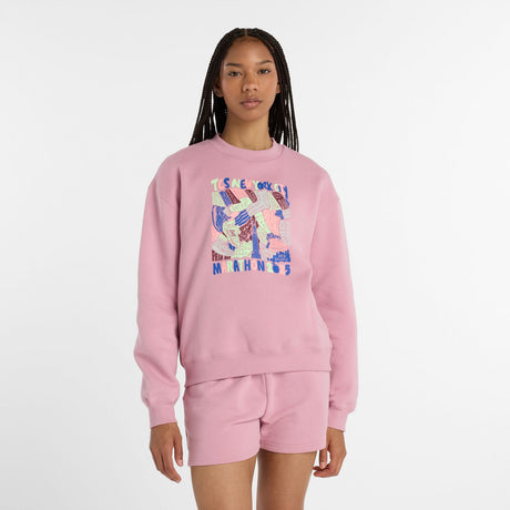 New Balance Women's NYC Marathon Fleece Crew-2