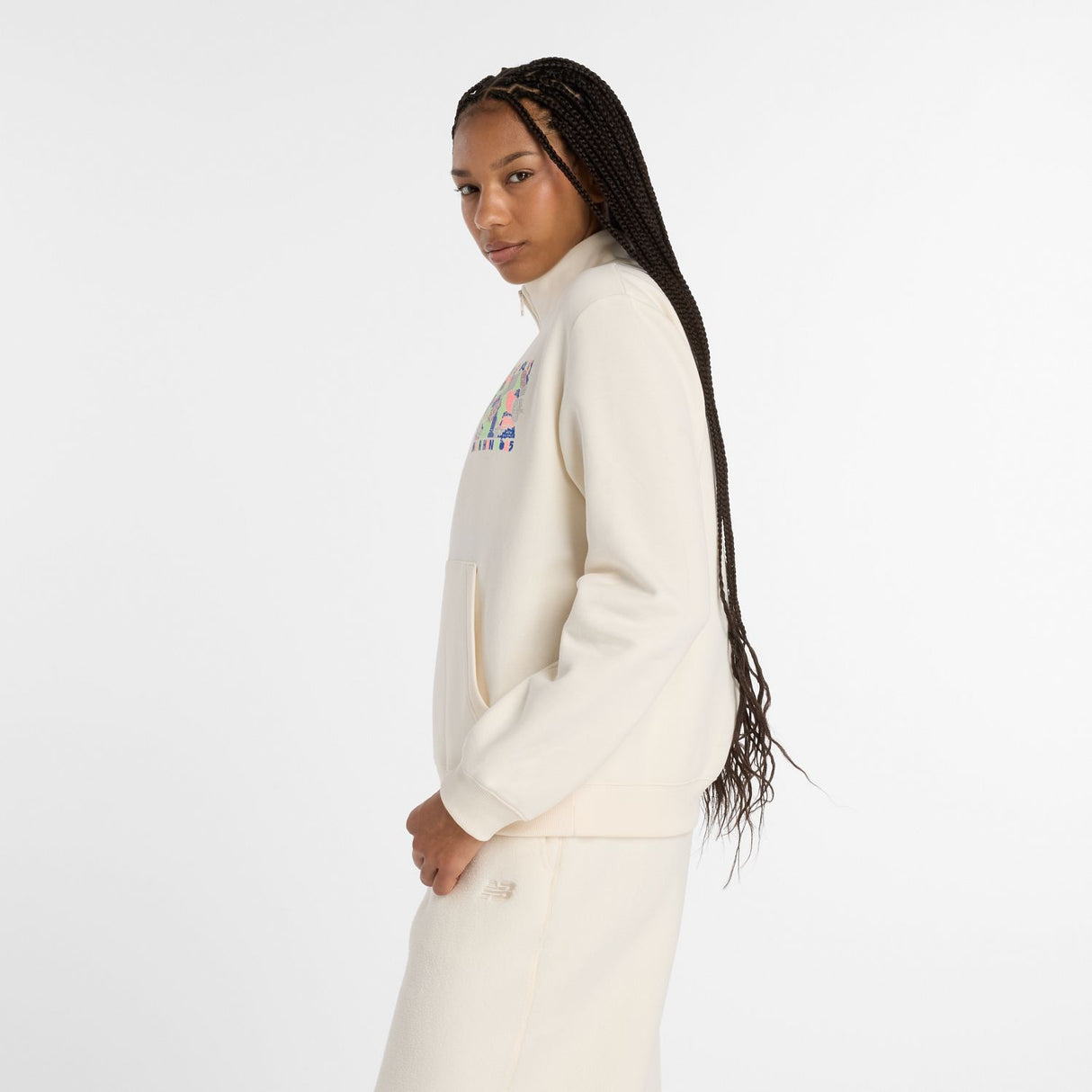 New Balance Women's NYC Marathon Fleece Half Zip-3