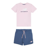 New Balance Girls' T-Shirt And French Terry Shorts Set-1