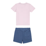 New Balance Girls' T-Shirt And French Terry Shorts Set-2