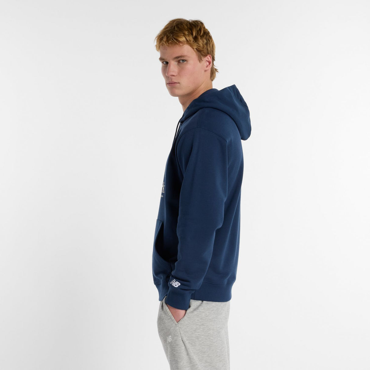 New Balance Men's United Airlines NYC Half French Terry Graphic Hoodie-4
