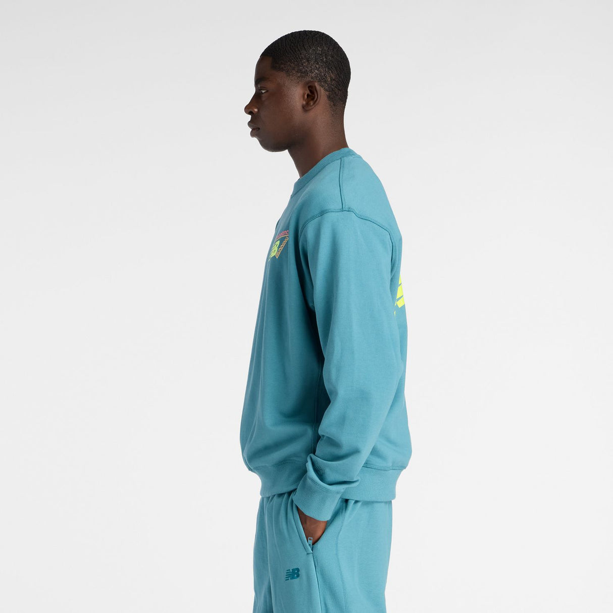 New Balance Men's Classic Tri-Logo French Terry Crew-3
