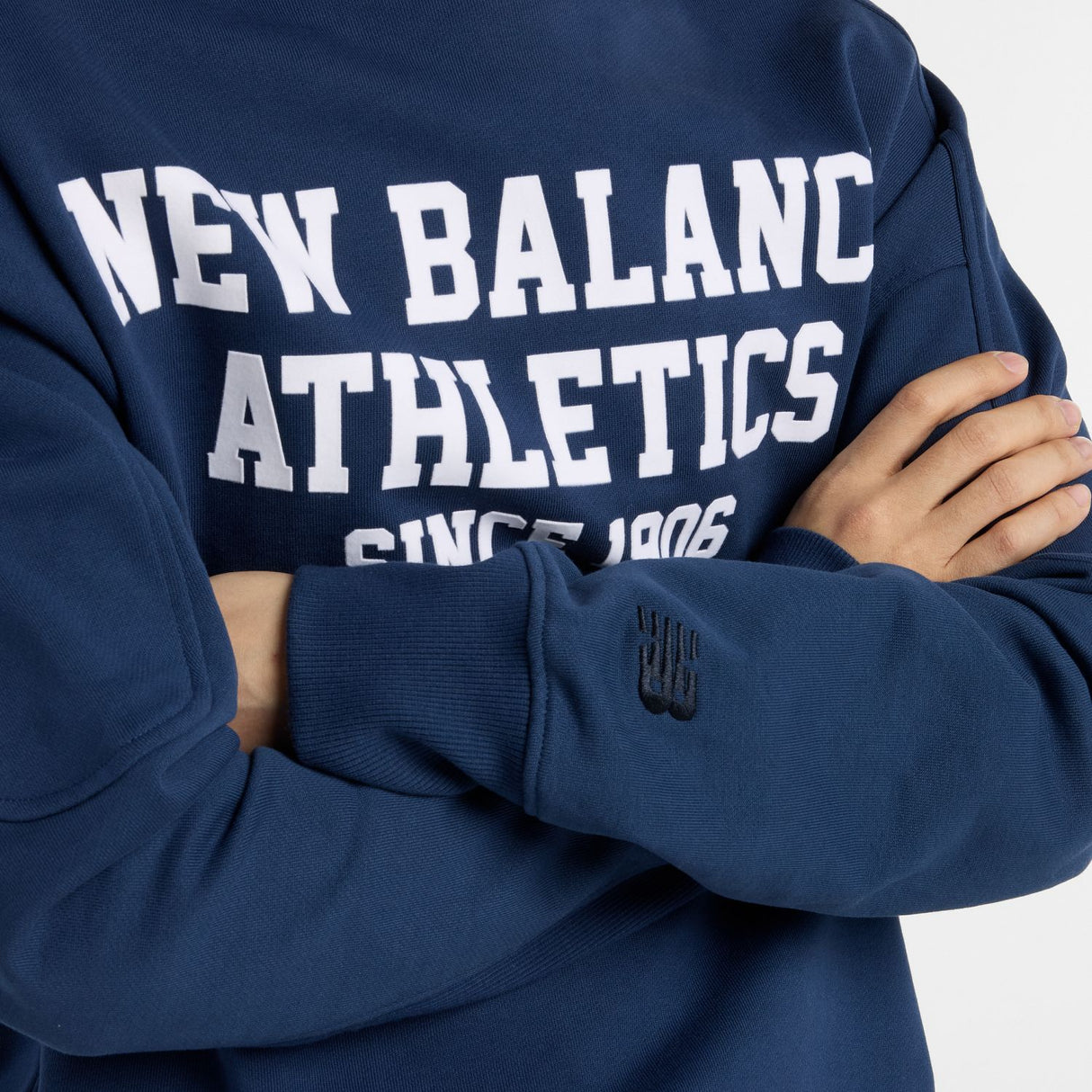 New Balance Men's Varsity French Terry Graphic Crew-8