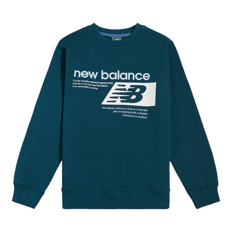 New Balance Boys' Athletics Relaxed Player Graphic French Terry Crew-1