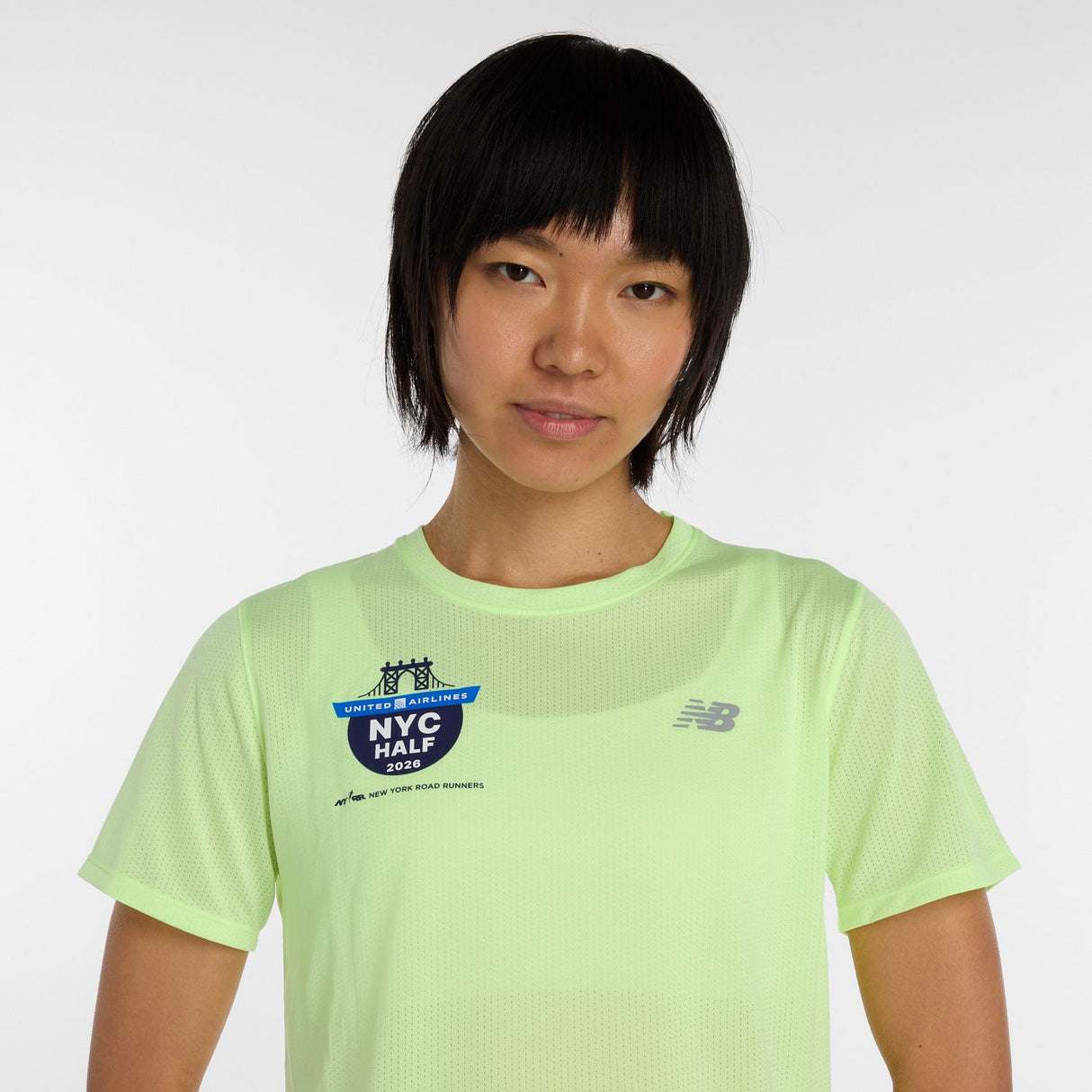 New Balance Women's United Airlines NYC Half RC Essential T-Shirt-5