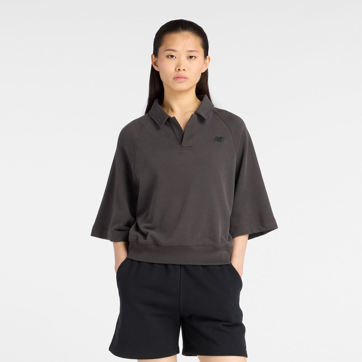 New Balance Women's Coastal Fleece Oversized Polo-1