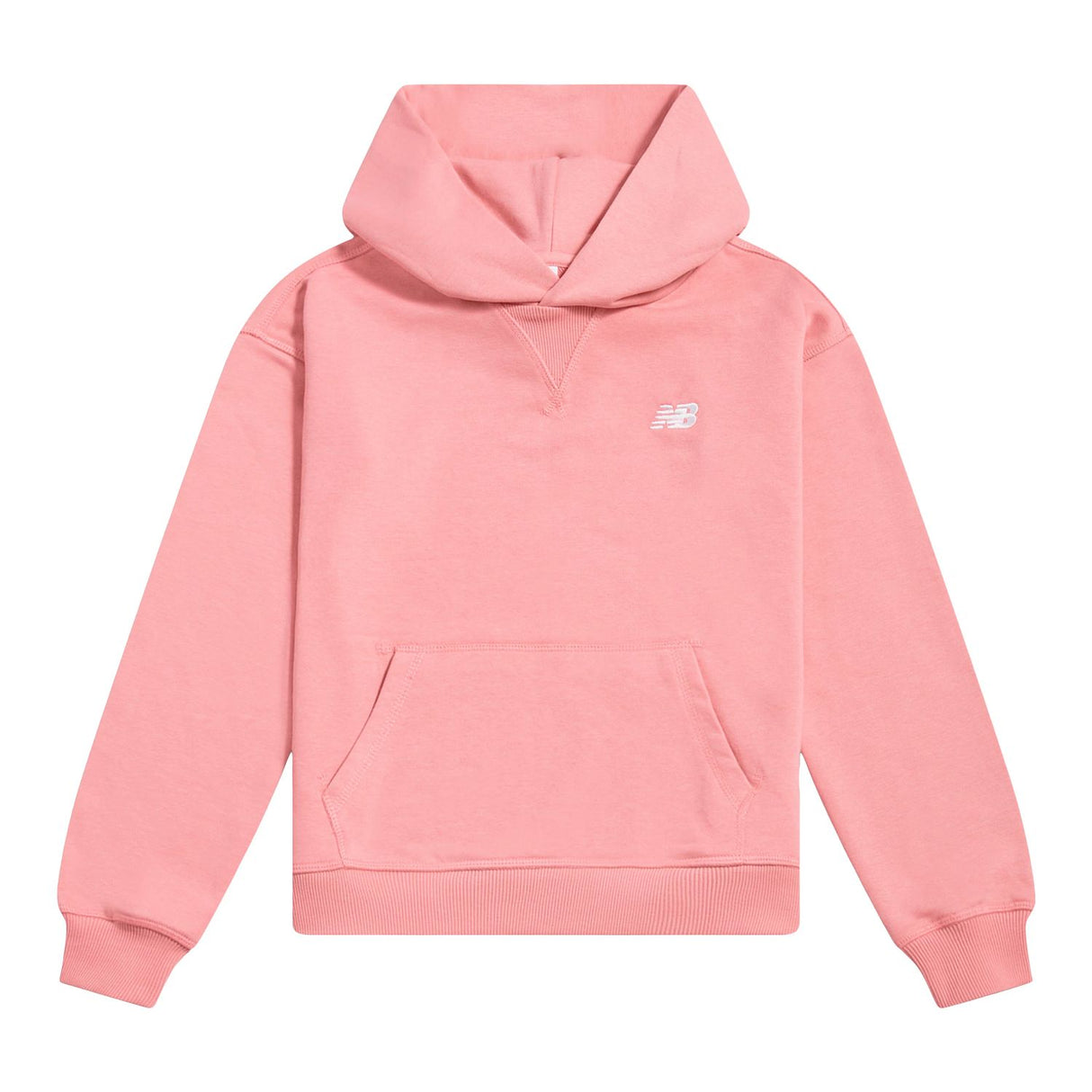 New Balance Girls' French Terry Small Logo Hoodie-1