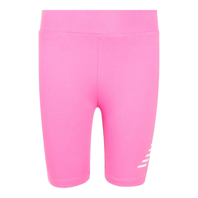 New Balance Girls' Stacked Logo Cycle Shorts-1