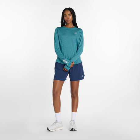 New Balance Women's United Airlines NYC Half Graphic RC Essential Long Sleeve-1