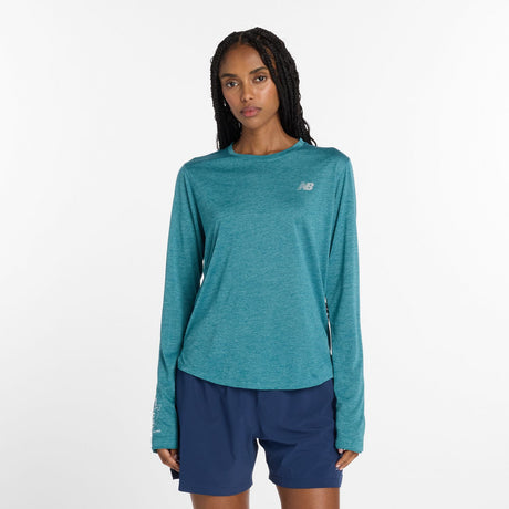 New Balance Women's United Airlines NYC Half Graphic RC Essential Long Sleeve-2
