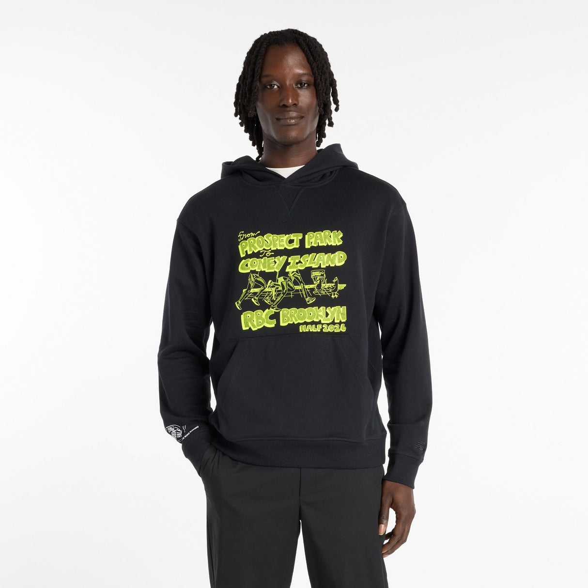 New Balance Men's RBC Brooklyn Half Graphic Athletics Hoodie-1