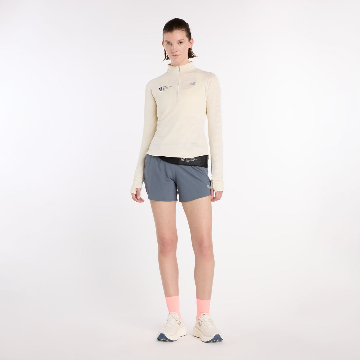 New Balance Women's NYC Marathon Athletics Heat Grid 1/2 Zip-1