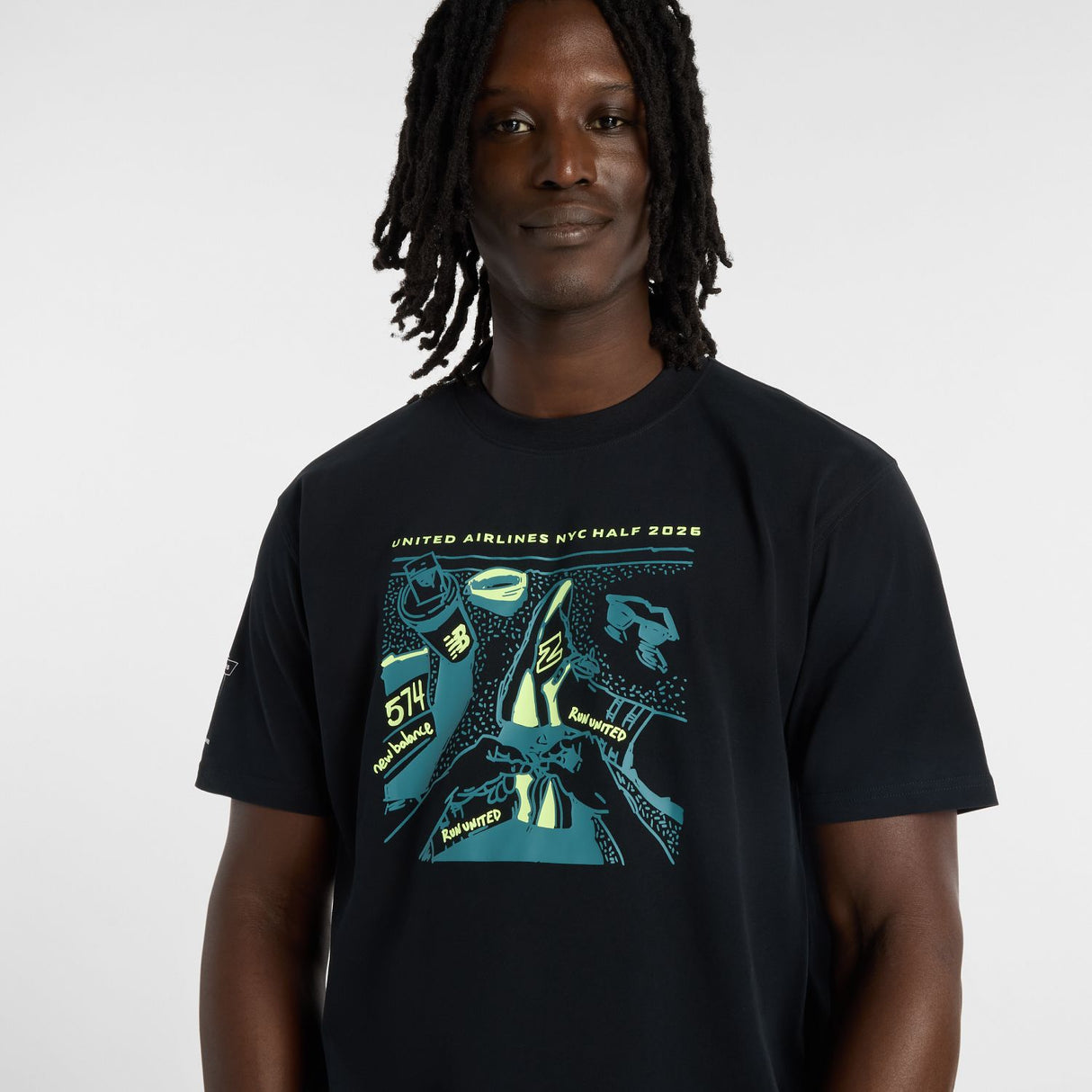 New Balance Men's United Airlines NYC Half Graphic T-Shirt - Run United-4