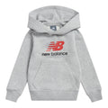 New Balance Boys' Brush Back Stacked Logo Hoodie-1