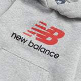 New Balance Boys' Brush Back Stacked Logo Hoodie-3