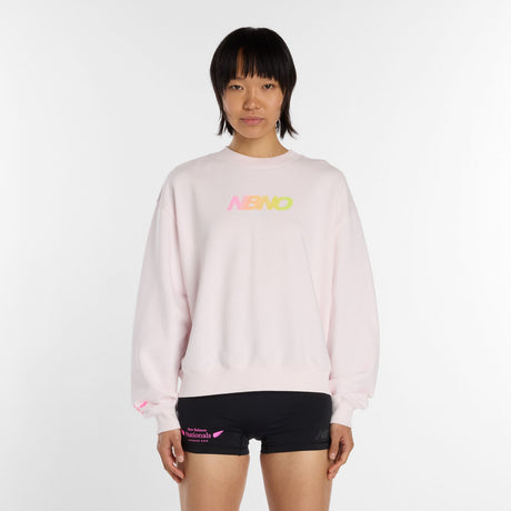 New Balance Women's Nationals Outdoor Sport Graphic Oversized Crew-1