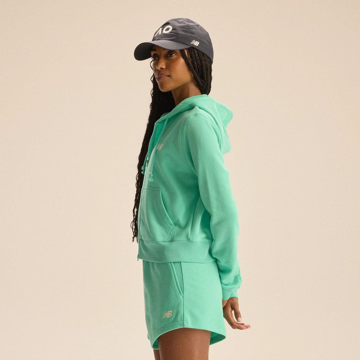 New Balance Women's Australian Open Coastal Fleece Full Zip-4