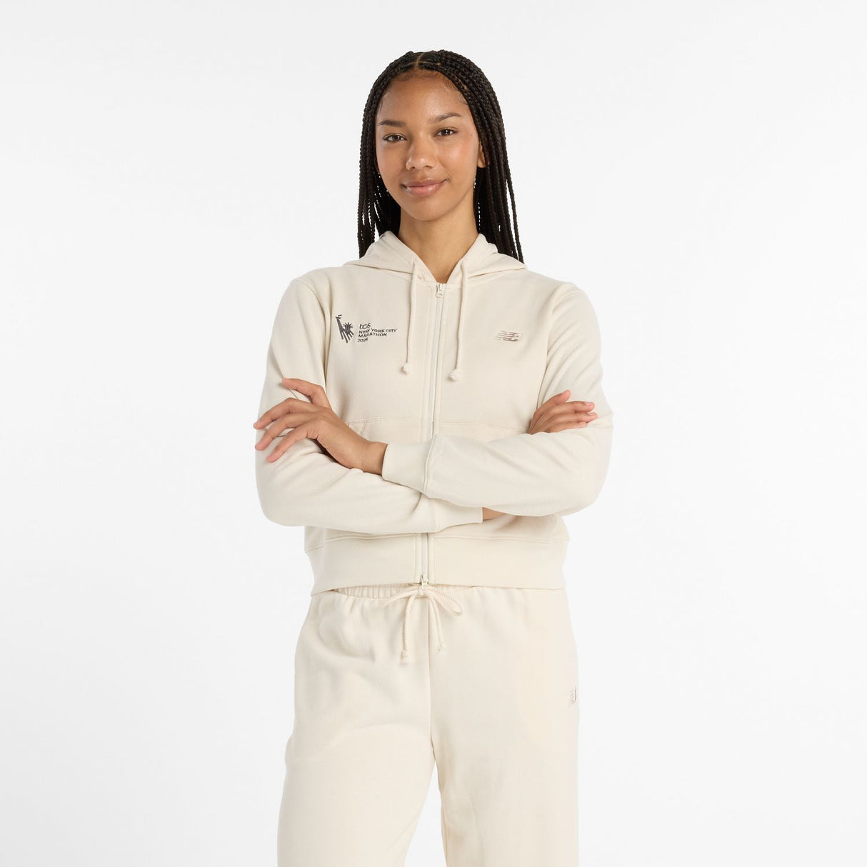 New Balance Women's NYC Marathon Coastal Fleece Full Zip-1