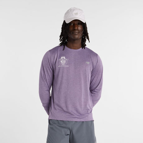 New Balance Men's United Airlines NYC Half RC Essential Long Sleeve-1