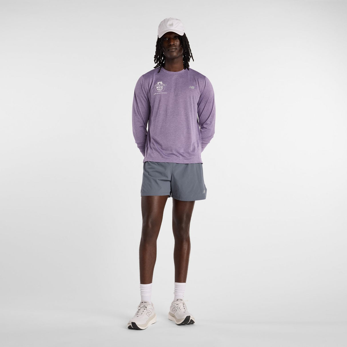 New Balance Men's United Airlines NYC Half RC Essential Long Sleeve-7