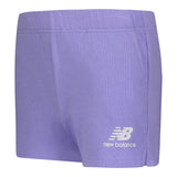 New Balance Girls' Essentials Fleece Shorts-1
