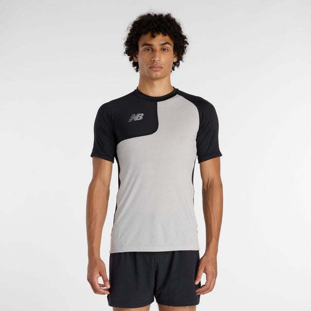 New Balance Men's Asym Short Sleeve Top Right-1