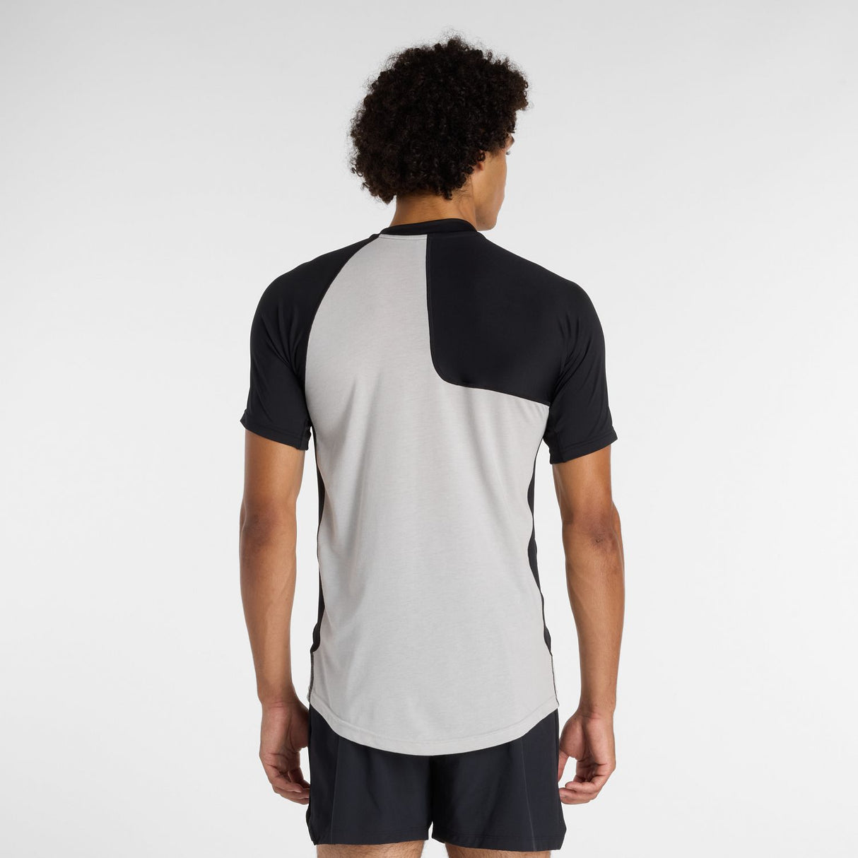 New Balance Men's Asym Short Sleeve Top Right-3