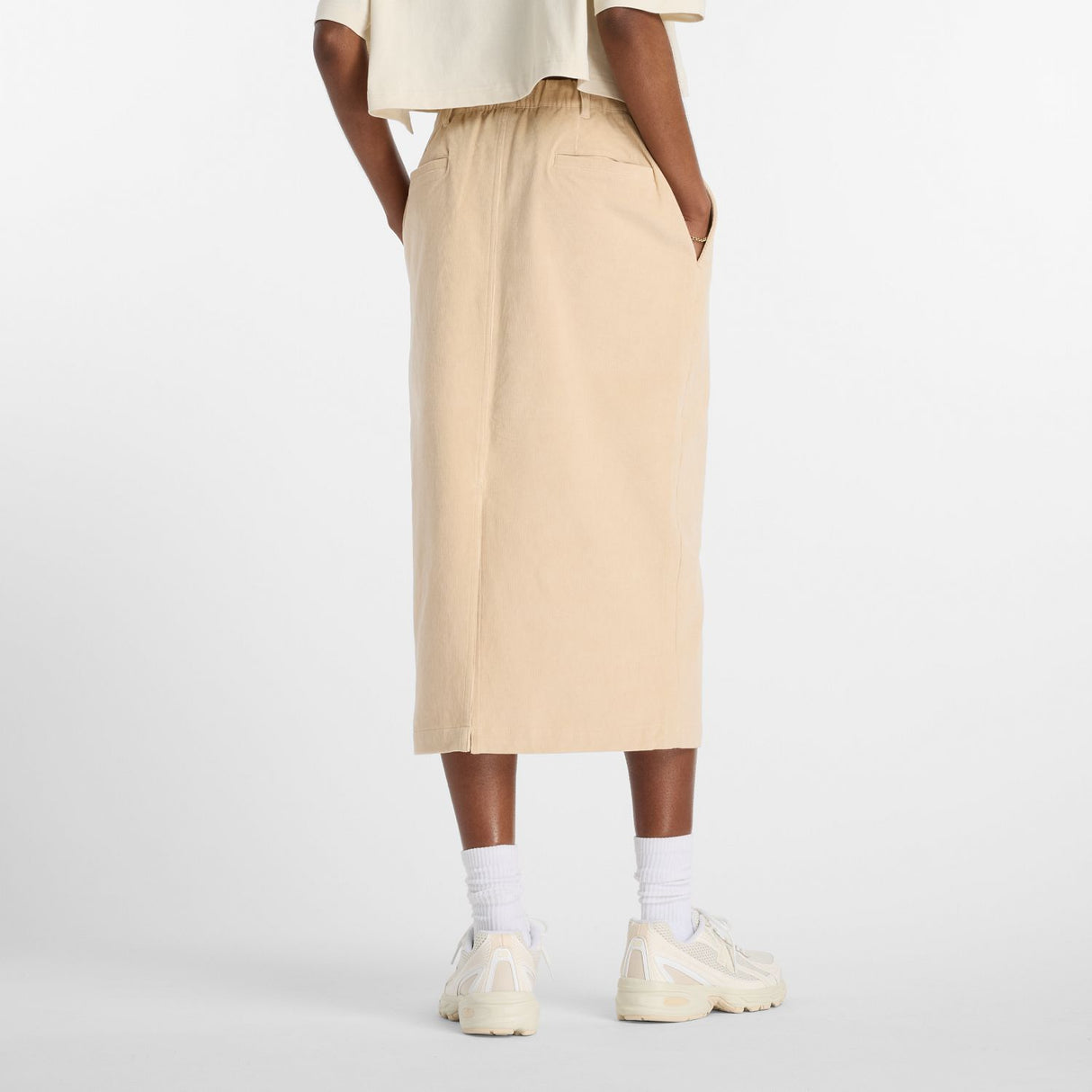 New Balance Women's Stretch Corduroy Midi Skirt-4