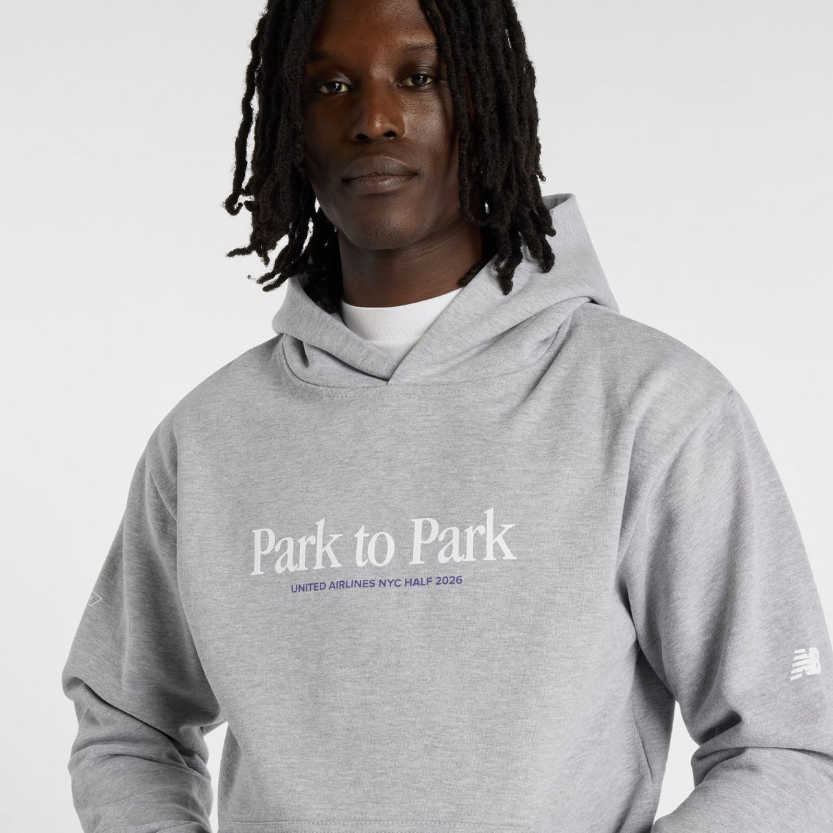 New Balance Men's United Airline NYC Half Slogan Hoodie-4