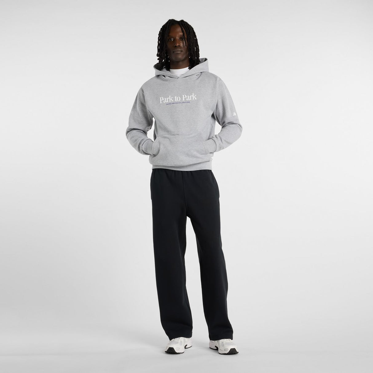New Balance Men's United Airline NYC Half Slogan Hoodie-8