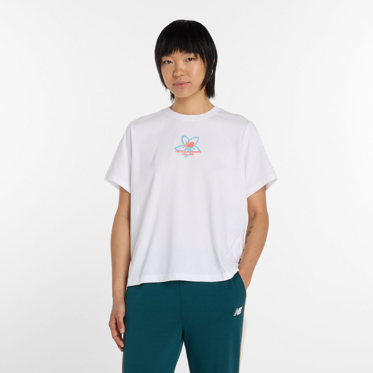 New Balance Women's Boston City Run Relaxed T-Shirt-2
