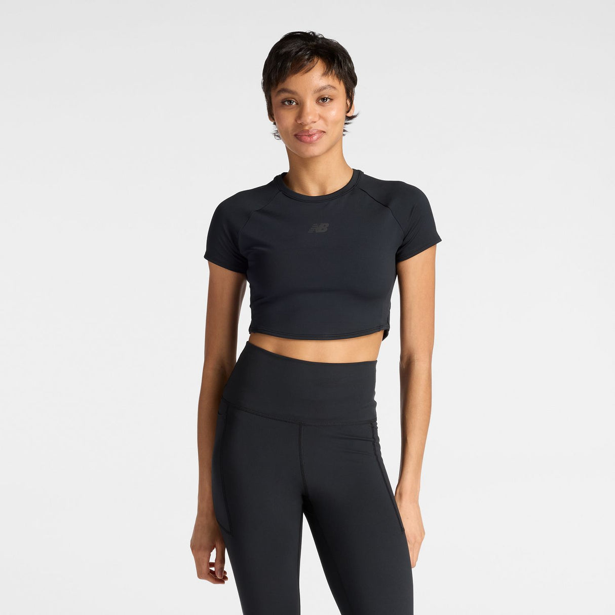 New Balance Women's Fast Days Fitted Crop T-Shirt-1