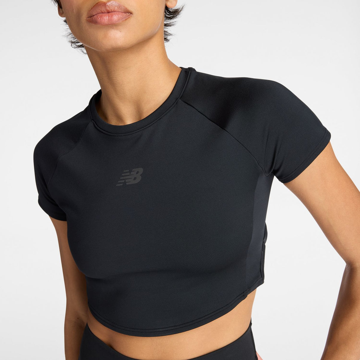 New Balance Women's Fast Days Fitted Crop T-Shirt-4