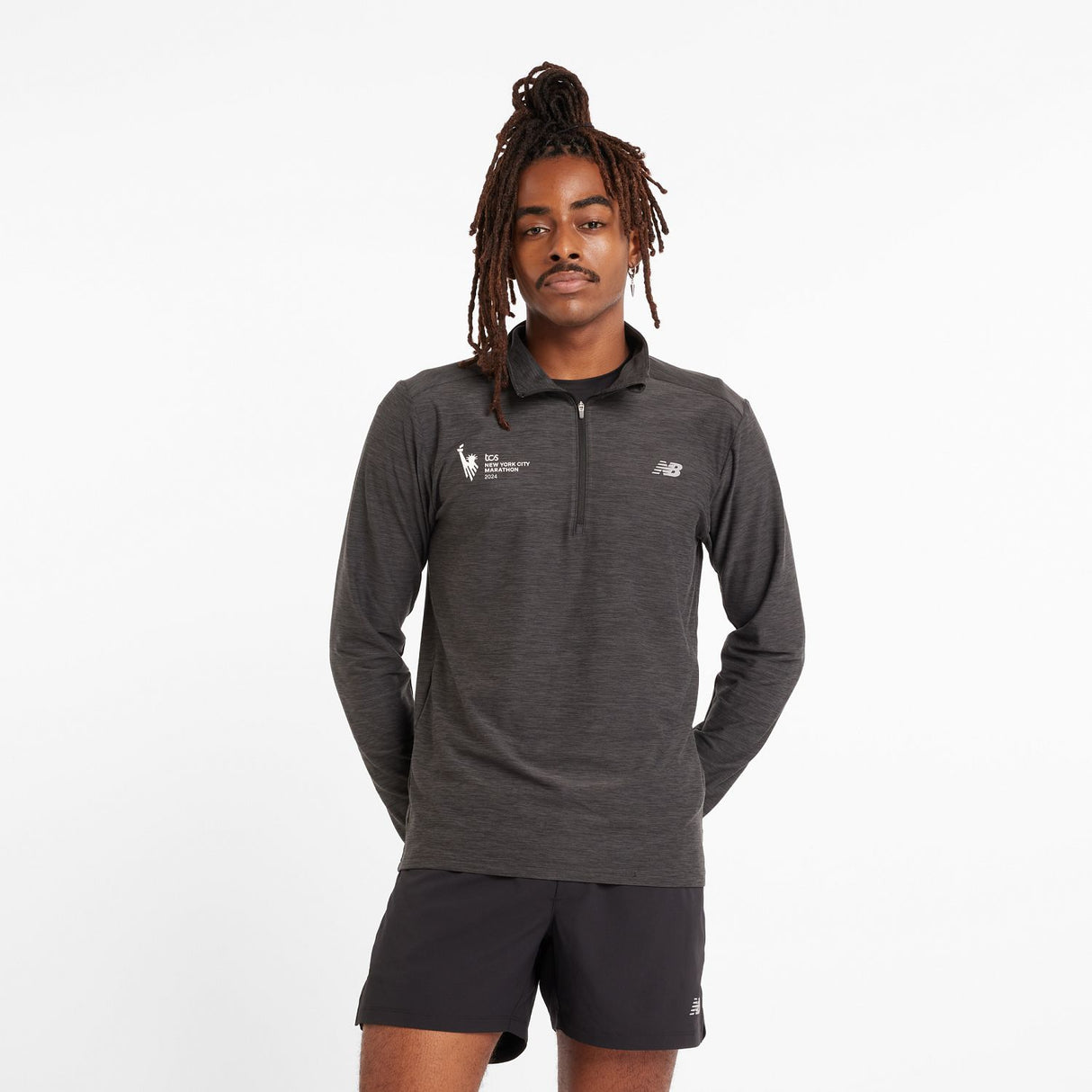 New Balance Men's NYC Marathon Space Dye 1/4 Zip-3