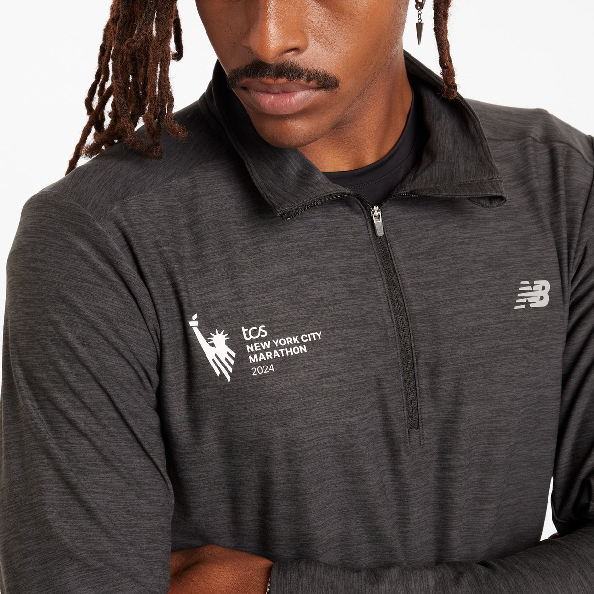 New Balance Men's NYC Marathon Space Dye 1/4 Zip-6