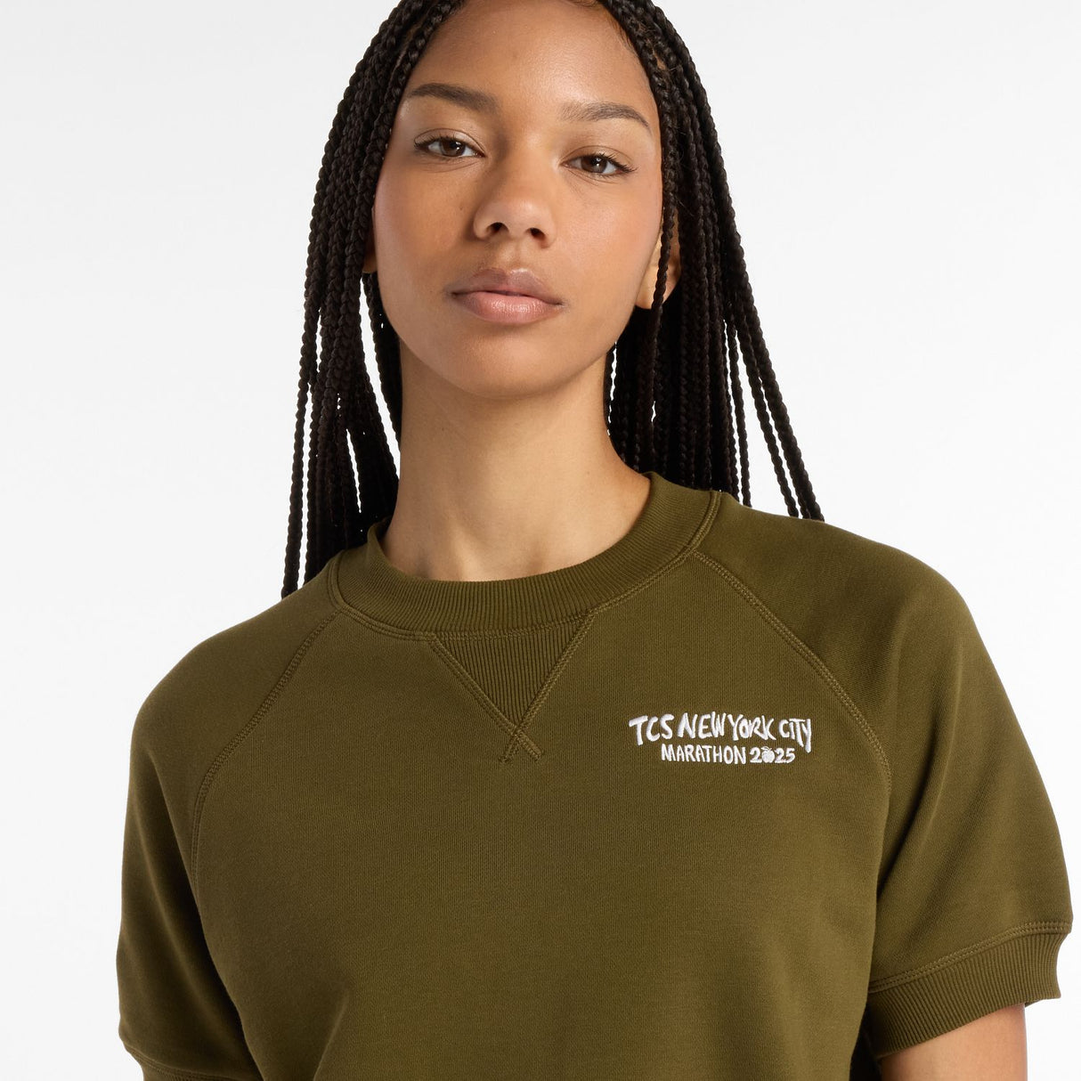 New Balance Women's NYC Marathon French Terry T-Shirt-4