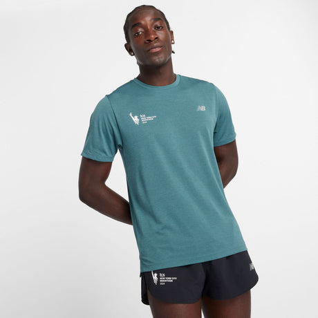 New Balance Men's NYC Marathon Athletics T-Shirt-2