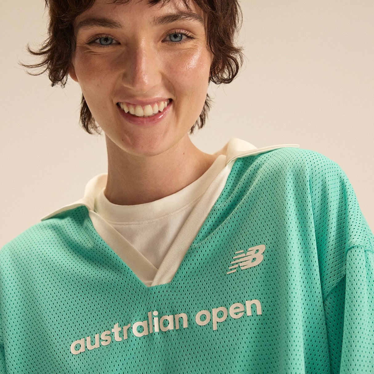 New Balance Women's Australian Open Mesh Tennis Jersey-6