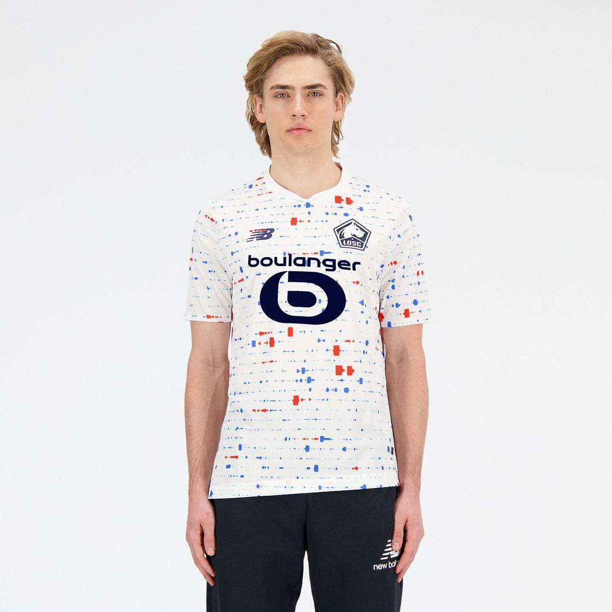 New Balance Men's Lille LOSC Away Short Sleeve Soccer Jersey-2