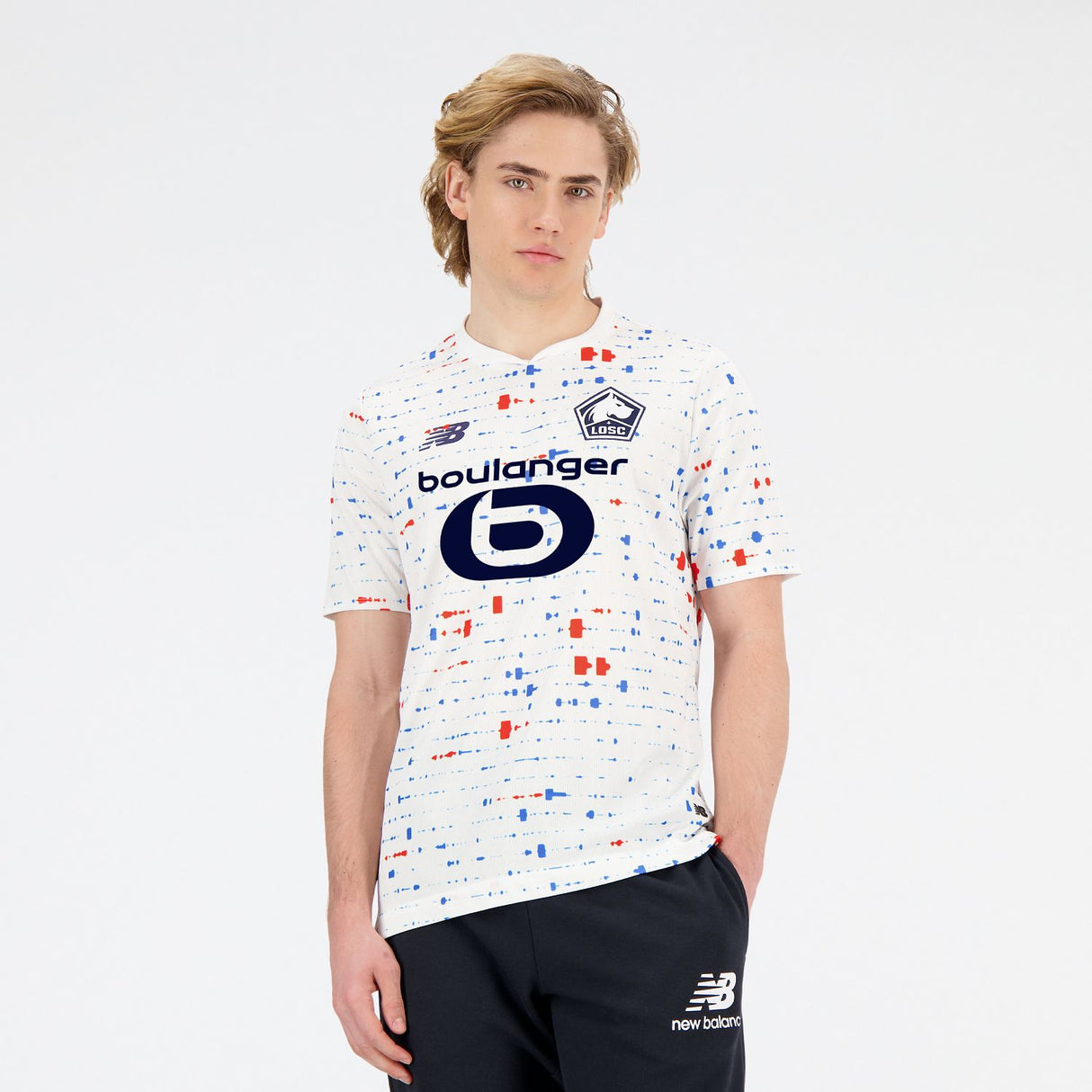 New Balance Men's Lille LOSC Away Short Sleeve Soccer Jersey-6