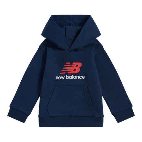 New Balance Boys' French Terry Stacked Logo Hoodie-1