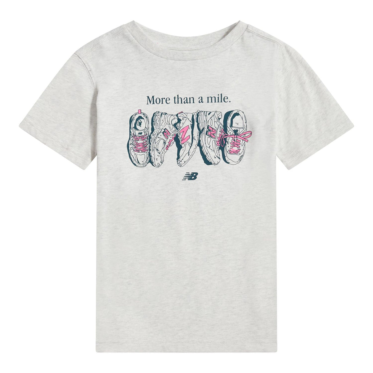New Balance Girls' More Than A Mile T-Shirt-1
