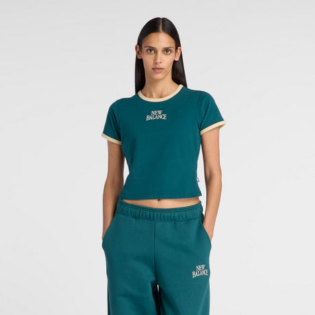 New Balance Women's Trackside Ringer T-Shirt-1