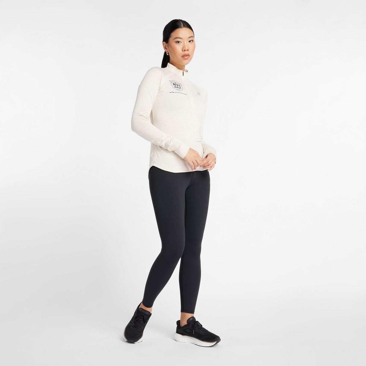 New Balance Women's United Airlines Half Heat Grid Half Zip-1